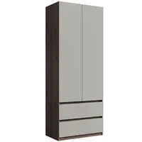 Skříň 2D2SZ Madison 22 šedá/ořech elegant