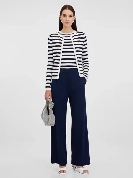 Tmavomodré dámske nohavice ORSAY