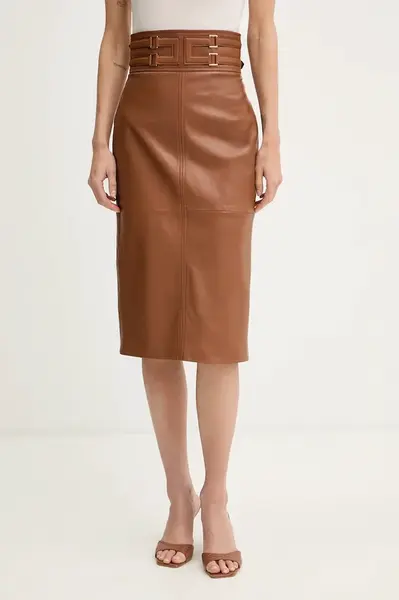 Kožená sukně Elisabetta Franchi