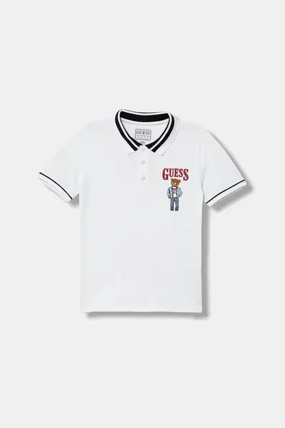 Bavlněné polo tričko Guess
