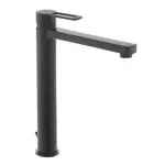 Paffoni Vallone vysoká umývadlová batéria ringo s výpusťou čierna RIN085NO