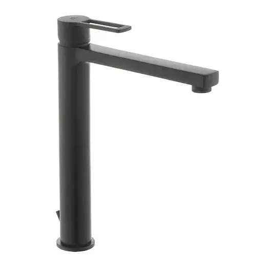 Paffoni Vallone vysoká umývadlová batéria ringo s výpusťou čierna RIN085NO