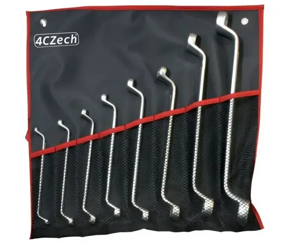 4CZech 8dílná sada klíčů DIN 838 ve vinylovém pouzdře (6x7 - 30x32mm)