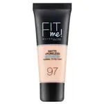 Maybelline Fit Me! Foundation Matte + Poreless tekutý make-up s matujícím účinkem 097 Natural Porcelain 30 ml