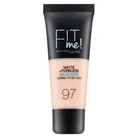 Maybelline Fit Me! Foundation Matte + Poreless tekutý make-up s matujícím účinkem 097 Natural Porcelain 30 ml