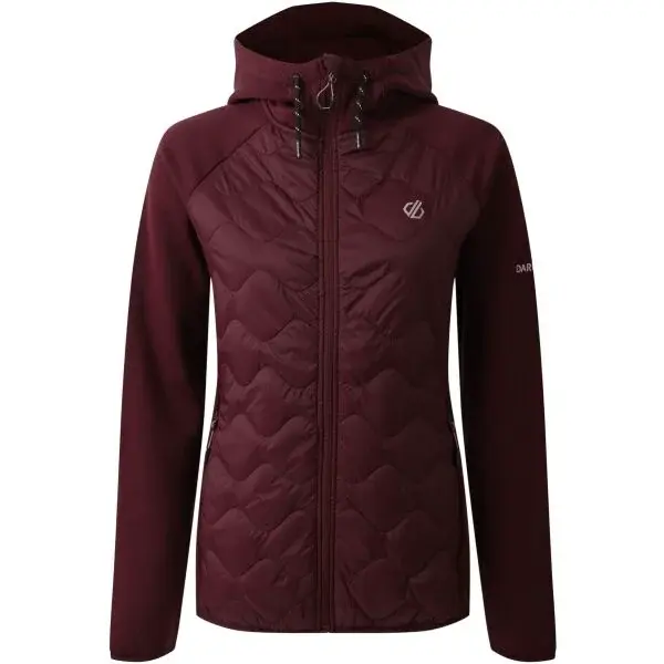 Dare2b TORREK FLEXY Dámska hybridná bunda, vínová, veľkosť