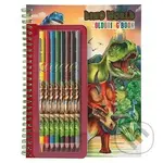 Dino World - Colouring Book (Omaľovánky s pastelkami Dino World Carnotaurus) - kniha z kategorie Omalovánky