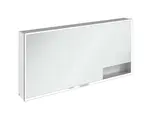 Villeroy & Boch My View+ - Zrcadlová skříňka s LED osvětlením 160x75x17 cm, 3 dvířka, Brilliant White/šedá A48116VE
