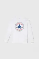 Bavlnené tričko s dlhým rukávom Converse