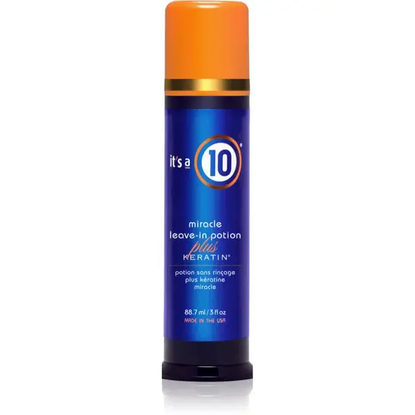 it's a 10 Plus Keratin Miracle Leave-in Potion bezoplachový balzám pro lesk a hebkost vlasů 88.7 ml