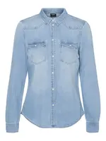 VERO MODA Blúzka 'VMMaria'  modrá denim
