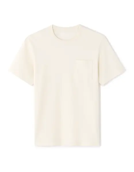 Krémové tričko s krátkym rukávom