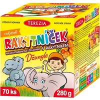 TEREZIA RAKYTNÍČEK MULTIVITAMINOVÉ ŽELATINKY S RAKYTNÍKEM DŽUNGLE 70 KS Dětské multivitaminy, , velikost