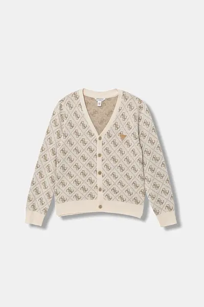 Dětský kardigan s příměsí vlny Guess