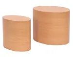 Sada oválných stolků Alvo, buk, 2 ks