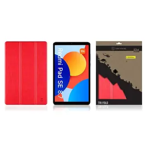 Flipové pouzdro Tactical Book Tri Fold pro Xiaomi Redmi Pad SE 8,7, červená