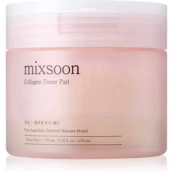 mixsoon Collagen tonizační polštářky pro rozjasnění a vyhlazení pleti 110x1 ks