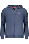 US GRAND POLO MEN'S BLUE ZIP-UP SWEATSHIRT