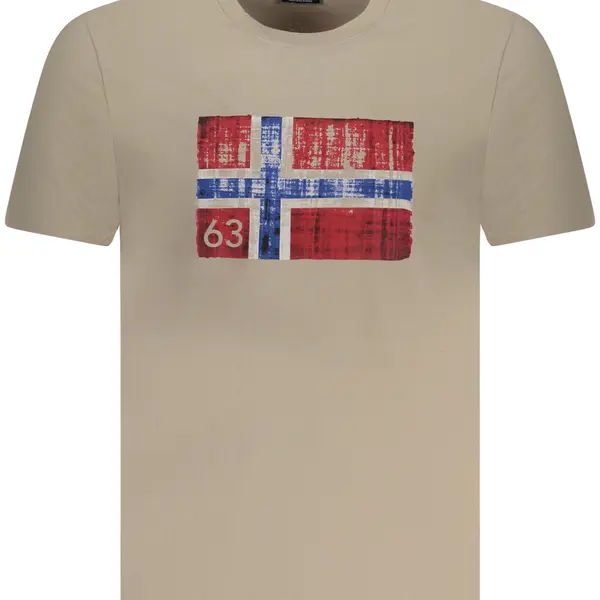 NORWAY 1963 MEN'S SHORT SLEEVE T-SHIRT BEIGE