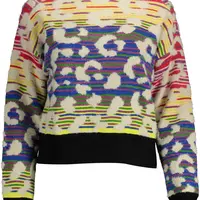 DESIGUAL WOMEN'S BLUE SWEATER