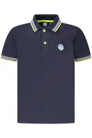 Dětské modré polo triko s krátkým rukávem