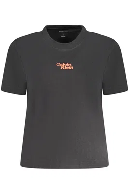 CALVIN KLEIN SHORT SLEEVE T-SHIRT WOMEN BLACK