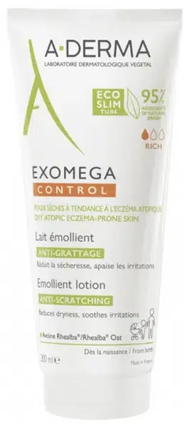 A-DERMA Emolienční mléko pro suchou pokožku se sklonem k atopickému ekzému Exomega Control (Emollient Lotion) 400 ml