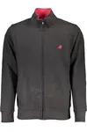 US GRAND POLO MEN'S BLACK ZIP-UP SWEATSHIRT