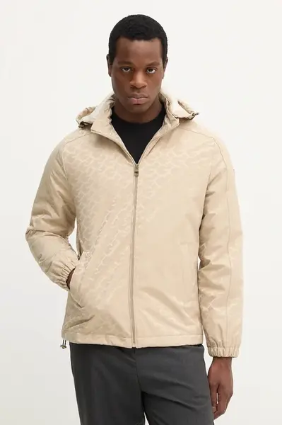 Bunda Guess béžová barva, přechodná, M5YL14 WHEW2