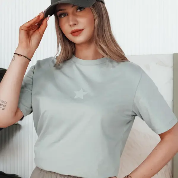 T-shirt damski STARZ miętowy Dstreet