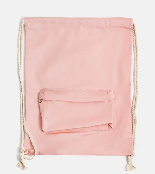 Gemre Pink drawstring backpack Vicena