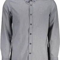 HUGO BOSS MEN'S LONG SLEEVE SHIRT BLUE