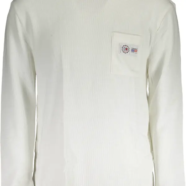 TOMMY HILFIGER MEN'S WHITE SWEATER