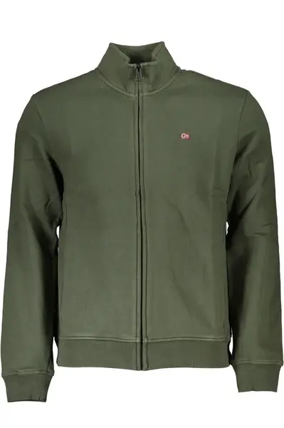 Zelená pánská mikina na zip Napapijri