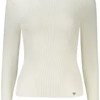 GUESS JEANS WOMEN'S WHITE SWEATER