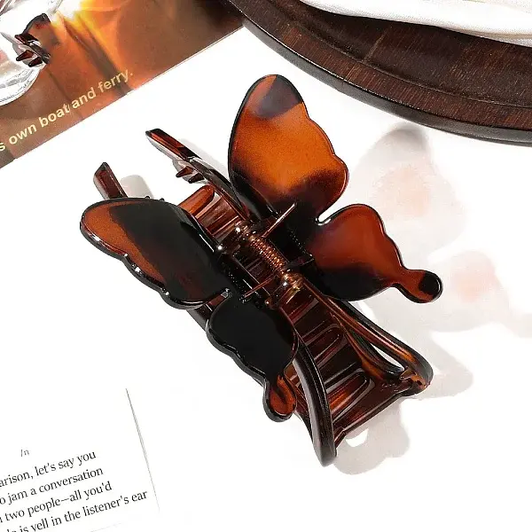Butterfly Plastic Large Claw Hair Clips