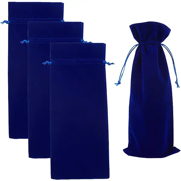 4Pcs Velvet Wine Bottle Packing Pouches