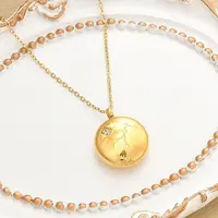 304 Stainless Steel Clear Cubic Zirconia Constellation Pendant Necklaces