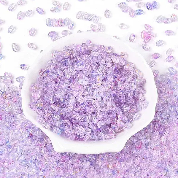 Baking Paint Transparent Glass Beads