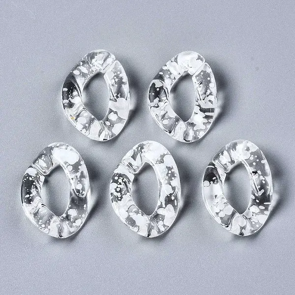 Transparent Spray Paint Acrylic Linking Rings