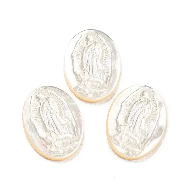 Religion Natural Sea Shell Cabochons