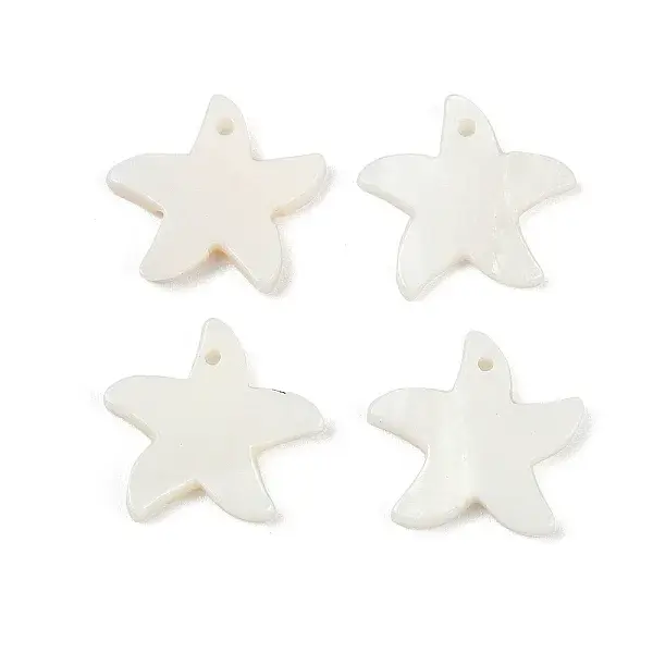 Natural Freshwater Shell Starfish Charms
