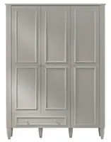 Třídveřová šatní skříň s osvětlením esme - šedá