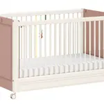 Dětská postýlka beauty - béžová, růžová