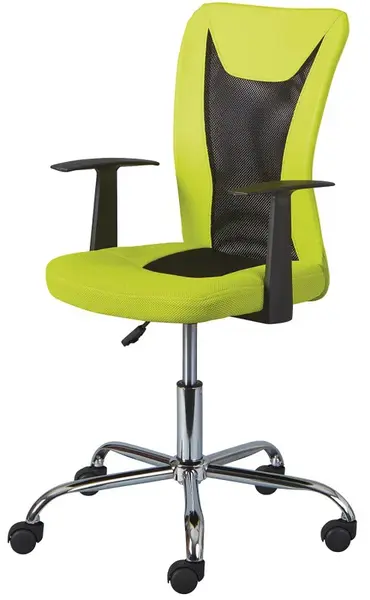 Otočná židle na kolečkách nanny - zelená/černá