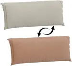 Opěrný oboustranný polštář 120x200cm kendra - béžová/oranžová