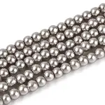 Baking Paint Glass Pearl Bead Strands