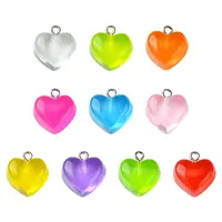30Pcs Transparent Resin Pendants