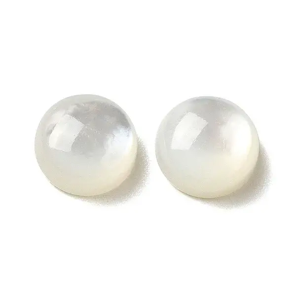 Natural White Shell Cabochons