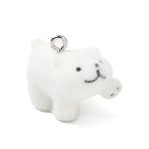 Flocky Opaque Resin Pendants